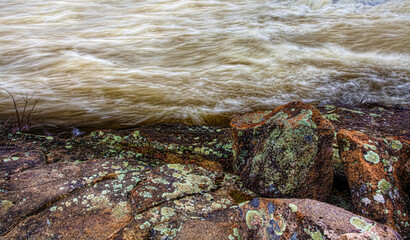 View of Fagans Falls in Ontario, Canada