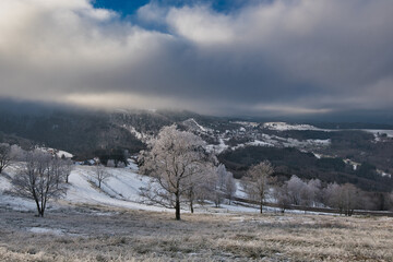 Winterlandschaft nahe Belmont in den Vogesen