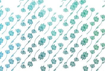 Light Blue, Green vector hand painted template.