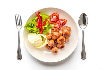 Thai sausage favorite street food