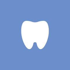 Tooth vector icon. Dentist symbol.