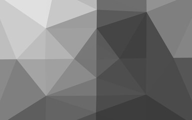 Light Silver, Gray vector shining triangular pattern. Colorful illustration in abstract style with gradient. Completely new design for your business.