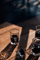 black drip coffee
