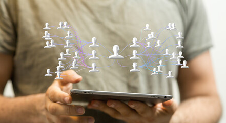 team hierarchy connection group digital
