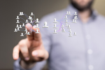 team hierarchy connection group digital