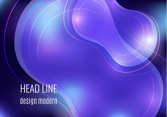 Organic design liquid colored abstract geometric shapes. Flowing gradient elements for minimal banner, logo, social posting. Futuristic trendy dynamic elements. Vector