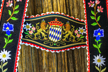 typical bavarian suspenders
