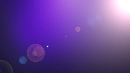Lens Flare Science Energy Concept Abstract Background, Bright Light Beam in Dark Deep Space, Sun Light and Solar Flare in Solar System Abstract Purple and Black Background