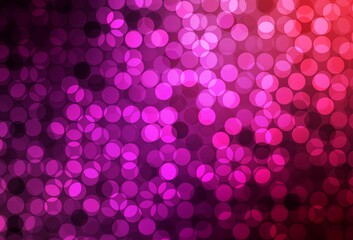 Dark Purple, Pink vector layout with circle shapes.