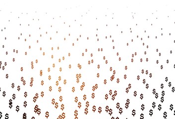 Dark Red, Yellow vector layout with banking symbols.