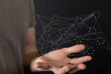 videoconference group of people talking in social network