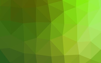 Fototapeta na wymiar Light Green vector triangle mosaic texture. A vague abstract illustration with gradient. Polygonal design for your web site.