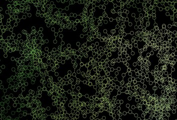 Dark Green, Yellow vector texture with artificial intelligence concept.
