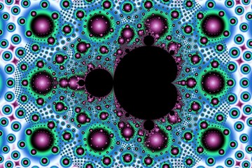 3D fractal illustration. Abstract fractal illustration in bright color. Abstract shapes on an abstract background.