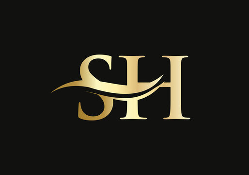 SH Letter Linked Logo for business and company identity. Creative Letter SH Logo Vector Template.
