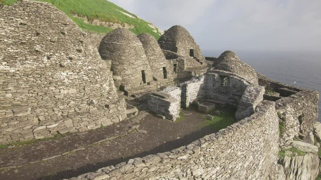 Aerial view, Skellig Michael, Ireland.