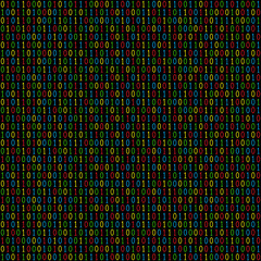 Binary code seamless pattern