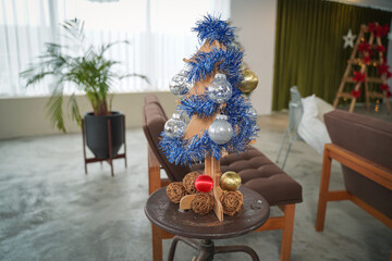 christmas tree with christmas decorations