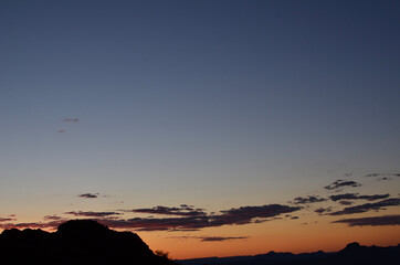 sunset in the mountains