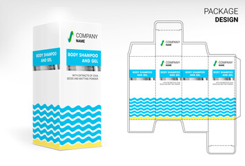 Cosmetic packaging design. Cut.