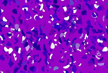 Light purple, pink vector texture with random forms.