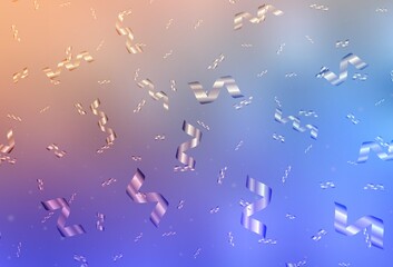 Light Blue, Yellow vector pattern in Christmas style.