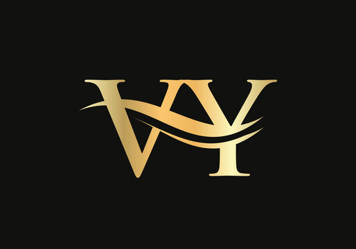 Premium VY letter logo design. VY Logo for luxury branding. Elegant and stylish design for your company. 