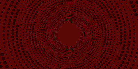 Abstract black red background with wave water circle spiral light texture. Vector illustration for presentation design with modern futuristic corporate and technology concept