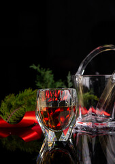glass of red wine Christmas Mulled wine