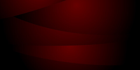 Fototapeta premium Modern dark red abstract business tech background with overlap wave element shapes