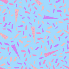 Seamless abstract geometric pattern. Beautiful for textile or paper print. Vector illustration. Cute repeating background.