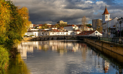 view of the historic city of  Tomar in central Portugal