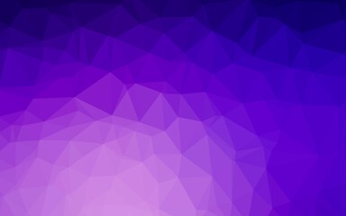 Obraz premium Light Purple vector polygon abstract background. Brand new colorful illustration in with gradient. Elegant pattern for a brand book.