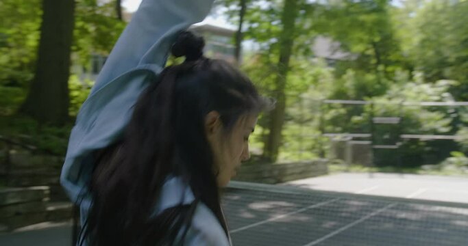 Dancer in tennis court 5