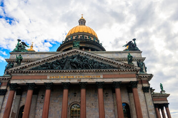 Saint Isaac's Cathedral or Isaakievskiy Sobor in St. Petersburg, Russia