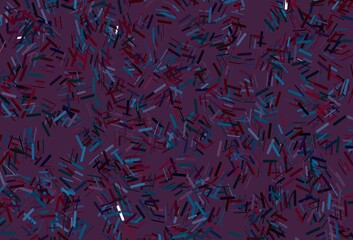 Dark blue, yellow vector texture with colorful lines.