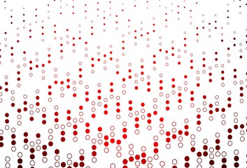 Light Red vector backdrop with dots.