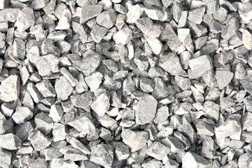 Photo background stones gray rubble and gravel - 398519708