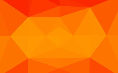 Light Orange vector polygon abstract backdrop. Brand new colorful illustration in with gradient. Elegant pattern for a brand book.