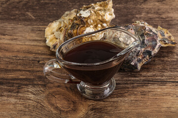 Oyster sauce in the bowl