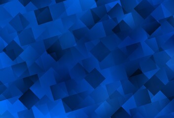 Obraz premium Light BLUE vector backdrop with rhombus.