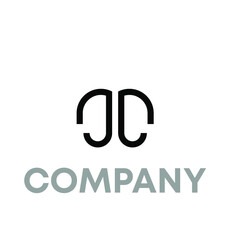 Fototapeta premium letter JJ logo