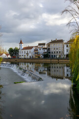 view of the historic city of  Tomar in central Portugal