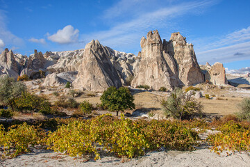Beautiful landscapes of Cappadocia. Turkey