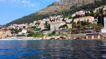 Dubrovnik, Croatia. The city seen from the sea.