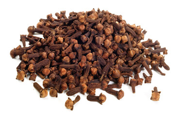 Cloves on white Background Isolated