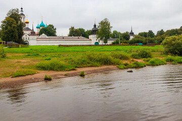 Vvedensky Tolga convent in Yaroslavl, Russia. Golden ring of Russia