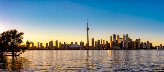 Toronto Skyline Panorama, Ontario, Canada