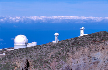Astronomical observatory in Roque de los Muchachos