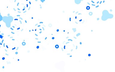 Light BLUE vector background with abstract shapes.